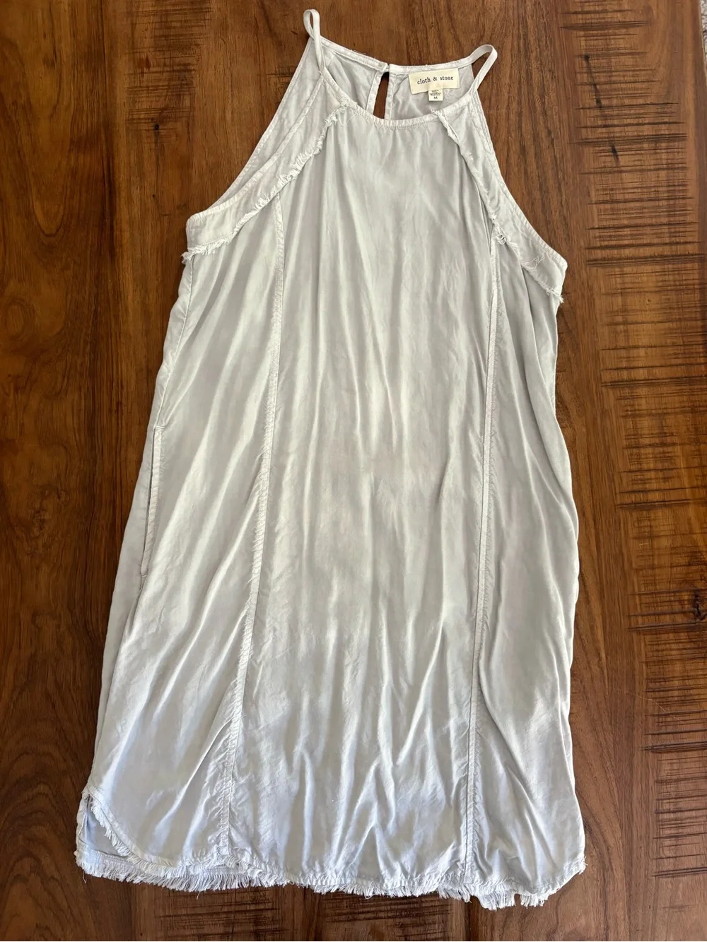 Anthropologie cloth & stone Light Gray Halter Dress - Picture 9 of 9